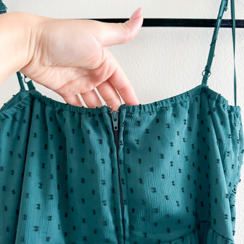 Francescas Mi Ami Polka dot Sleeveless Mini Ruffle Dress - Picture 4 of 5
